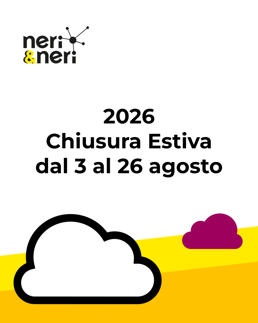 Chisura estiva 2026