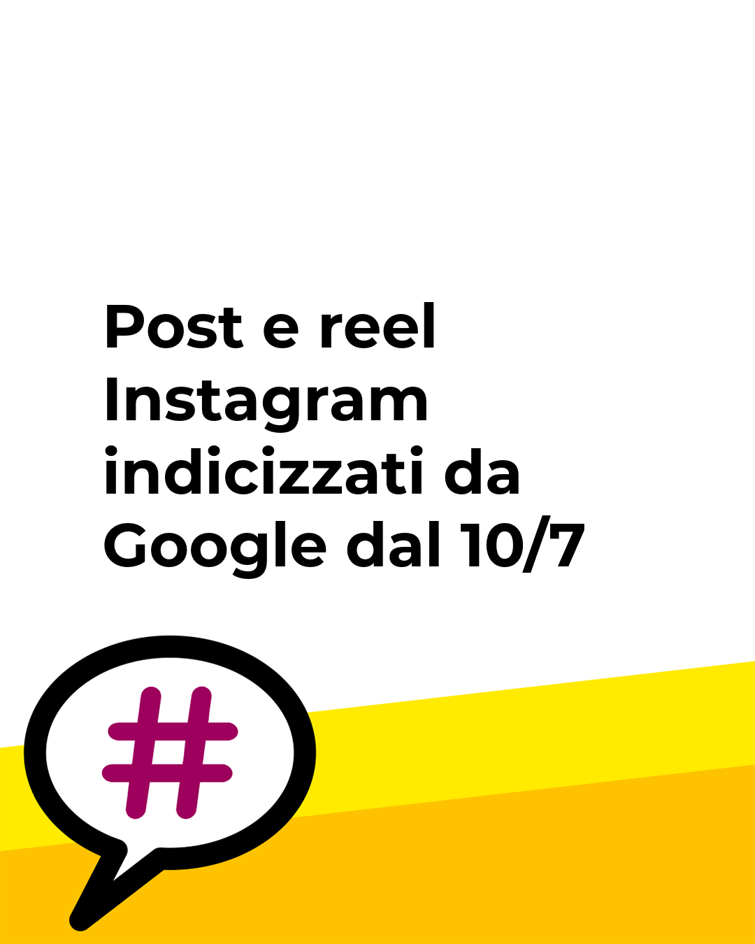 Post Instagram indicizzati da Google