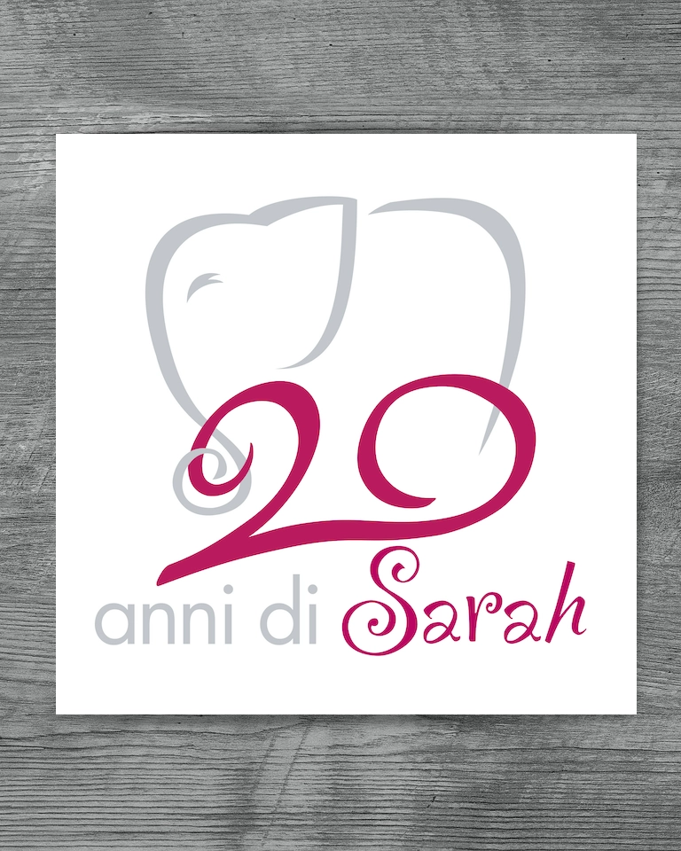 nuovo logo per i 20 anni di Sarah Soc. Coop