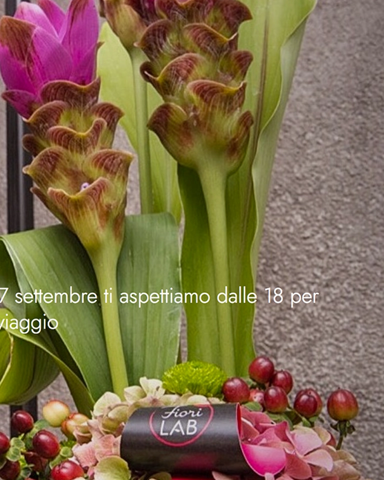 immagine home page del sito fioriLAB realizzato con un cms