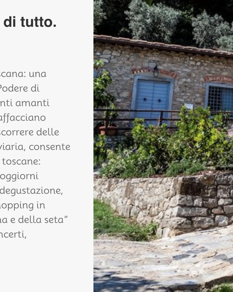 immagine home page del sito Podere la Contessa